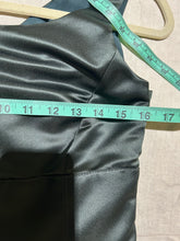 Load image into Gallery viewer, Vintage Satin Emporio Armani Green Mini Dress Size S/M
