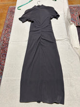 Load image into Gallery viewer, Zenobia  Gray Dress Ruching Size S
