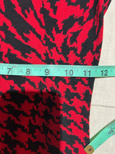 Load image into Gallery viewer, Alexander McQueen Red Houndstooth Optical Illusion Dress Size S
