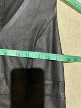 Load image into Gallery viewer, Narciso Rodriguez Leather V Neck Dress Size S/M
