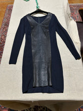 Load image into Gallery viewer, Snakeskin Navy Dress Size S/M
