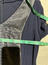 Load image into Gallery viewer, Snakeskin Navy Dress Size S/M
