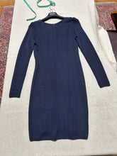 Load image into Gallery viewer, Snakeskin Navy Dress Size S/M
