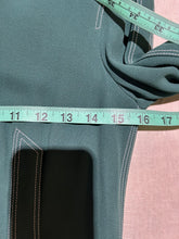Load image into Gallery viewer, Vintage Burberry Prorsum Green Contrast Stitching Midi Dress Size S
