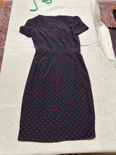 Load image into Gallery viewer, Dolce &amp;Gabbana Silk Polka Dot Black and Red Square Neck Dress Size M

