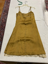 Load image into Gallery viewer, Zenobia Satin Slip Dress with Lace Hem size 6
