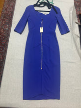 Load image into Gallery viewer, Rolland Mouret Made in England Early Collection Purple Dress Size S
