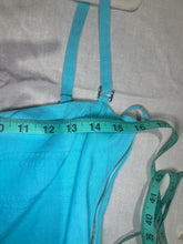 Load image into Gallery viewer, Hugo Boss 100% linen Turqouise Mini Dress Size XS

