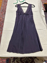 Load image into Gallery viewer, VINTAGE Hugo Boss Plum Plunge Mini Dress Size S
