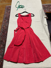 Load image into Gallery viewer, Lida Baday Bright Red Dress Size M
