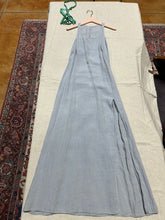 Load image into Gallery viewer, Vintage Emporio Armani linen/Cotton Baby Blue Maxi Dress Size M
