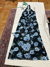 Load image into Gallery viewer, Zara Black Floral Maxi Dress Size XL
