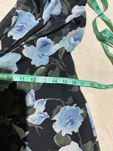 Load image into Gallery viewer, Zara Black Floral Maxi Dress Size XL
