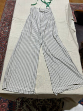 Load image into Gallery viewer, Vintage Pinstripe White Palazzo Pants Size XS
