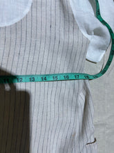 Load image into Gallery viewer, Linen Pinstripe T-Shirt Shift Dress Size L
