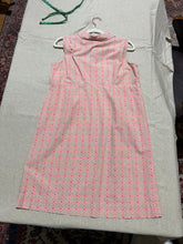 Load image into Gallery viewer, Vintage Fresh Produce Patterned Sleeves Pink Shirt Dress Size M
