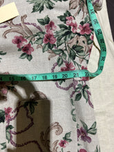 Load image into Gallery viewer, Gianna Rose Linen Garden Work coatFloral Jacquard Size M
