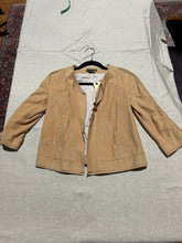 Load image into Gallery viewer, Zenobia Faux Suede Beige Cropped Jacket Size S
