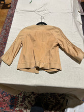 Load image into Gallery viewer, Zenobia Faux Suede Beige Cropped Jacket Size S
