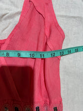 Load image into Gallery viewer, Vintage Pink Linen Sundress with Belt Size M

