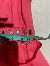 Load image into Gallery viewer, Vintage Pink Linen Sundress with Belt Size M
