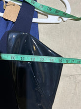 Load image into Gallery viewer, Cushnie et Ochs Navy Blue Leather trim Dress Size M
