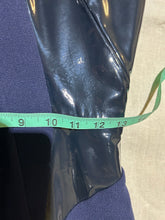 Load image into Gallery viewer, Cushnie et Ochs Navy Blue Leather trim Dress Size M
