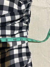 Load image into Gallery viewer, RARE Dolce and Gabbana Plaid Ruched Dress Size S/M
