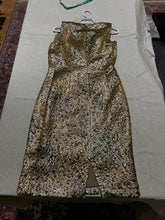 Load image into Gallery viewer, Michael Kors Gold Dress Size M
