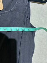 Load image into Gallery viewer, Simple Black Linen Asymmetrical Maxi Dress Size M
