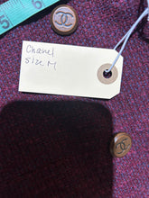Load image into Gallery viewer, RARE Vintage Authenic Chanel Wine Coat Size S/M
