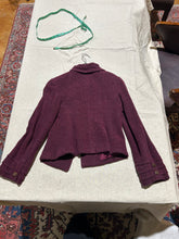 Load image into Gallery viewer, RARE Vintage Authenic Chanel Wine Coat Size S/M
