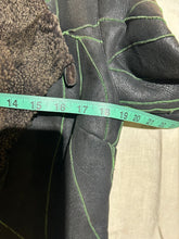 Load image into Gallery viewer, Sheri Bodell 100% Sheepskin Contrast Stitching Coat Size S
