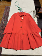 Load image into Gallery viewer, Anna Stisti Coral Peplum Coat Size M/L
