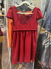 Load image into Gallery viewer, Moschino Empire Waist Red Baby Doll Dress Size M
