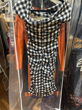Load image into Gallery viewer, RARE Dolce and Gabbana Plaid Ruched Dress Size S/M
