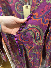 Load image into Gallery viewer, Rare Etro Milano Purple Paisley Patterned Dress Size S/M
