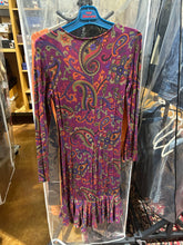Load image into Gallery viewer, Rare Etro Milano Purple Paisley Patterned Dress Size S/M
