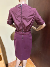 Load image into Gallery viewer, Vintage Burberry Burgundy Dress with Fox Belt Size S/M
