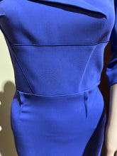 Load image into Gallery viewer, Roland Mouret Collection Made in England Electric Blue Knee Length Dress Size S

