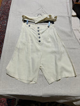 Load image into Gallery viewer, Cream Coloured Culottes with Buttons Size S
