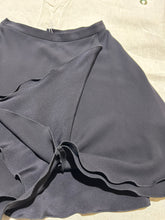 Load image into Gallery viewer, Giorgio Armani Silk Layered Wrap Skirt Asymmetrical Lettuce Hem Size 6
