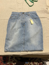 Load image into Gallery viewer, Moschino Light Wash Jean Skirt Size IT 44/ US 8
