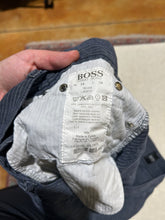 Load image into Gallery viewer, Hugo Boss Mens Cotton Navy Mid Rise Pants Size W/ 34
