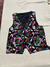 Load image into Gallery viewer, Vintage Colourful Patterned Short Vest Size L
