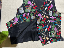 Load image into Gallery viewer, Vintage Colourful Patterned Short Vest Size L
