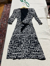 Load image into Gallery viewer, Vintage Gucci Black and White Contrast Wrap Dress Size 6
