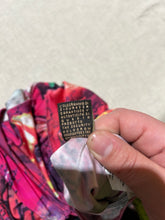Load image into Gallery viewer, Vintage Roberto Cavalli Bold Bright Pink Patterned V Neck Size 6
