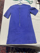 Load image into Gallery viewer, Victoria Victoria Beckham Purple 100% Suede Shift Dress US 6/ UK 10/ EU 38

