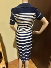 Load image into Gallery viewer, Vintage 2000s Jean Paul Gautier Sailor Nautical Collared Navy Dress US 10/ UK12
